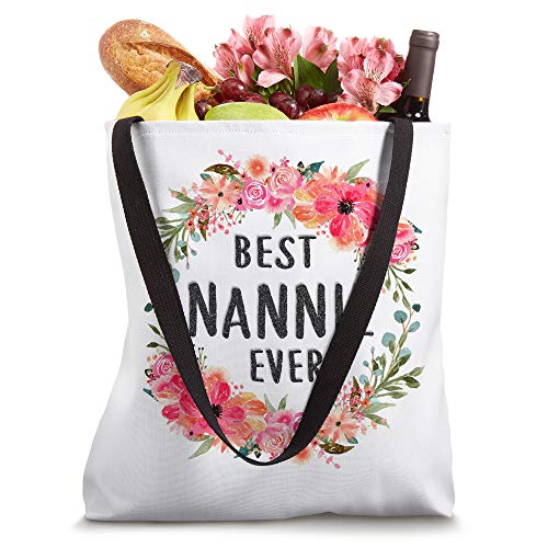 Best Nannie Ever Tote Bags Family Mom Grandma Gift for Women Tote Bag