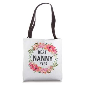 best nanny ever tote bags family mom grandma gift for women tote bag