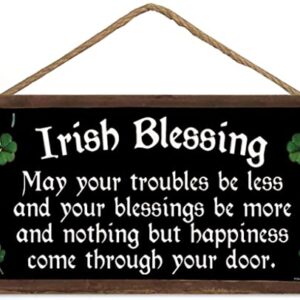 Irish Blessing Happiness Friendship Gift Plaque St Patricks Day Lucky House Sign (US-G016)