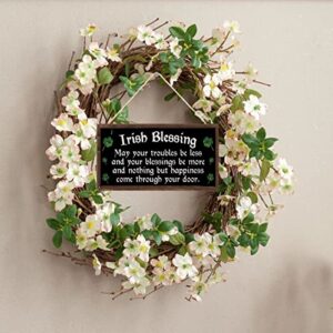 Irish Blessing Happiness Friendship Gift Plaque St Patricks Day Lucky House Sign (US-G016)