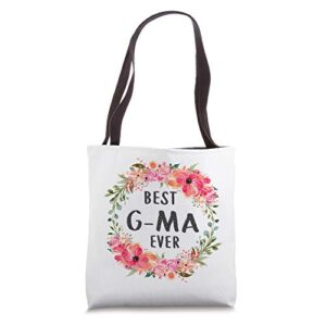 best g-ma ever tote bags family mom grandma gift for women tote bag