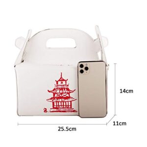 KUANG! Fashion Crossbody Handbags Takeout Box Shoulder Bag Chinese Tower Pu Packing Box Purse for Girls