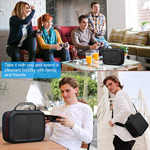 Carrying Case for Nintendo Switch Travel Case for Nintendo Switch Protective Case Compatible with Nintendo Switch Console & Joycon & Accessory with Soft Lining & Shoulder Strap