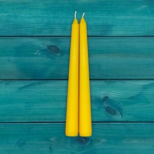 Essentyals Beeswax Taper Candles - 8 inch - Colored Beeswax Candles - Tapered Candles Beeswax - Beeswax Candlesticks - Tapers Beeswax - Pure Beeswax Taper Candles - Beeswax Candles Tapers