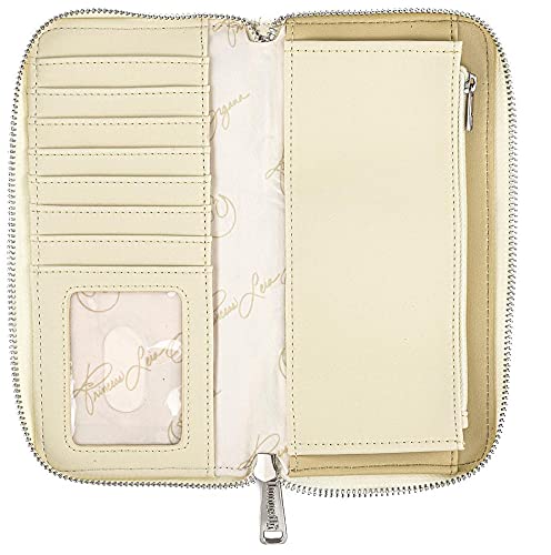 Loungefly Star Wars Princess Leia Hoth Cosplay Zip Around Wallet, Ivory, One Size