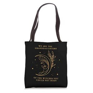 we are the granddaughters of the witches you could not burn tote bag
