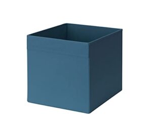 cloth storage bins 13x15x13, foldable cubes box baskets containers organizer for drawers, home closet, shelf, nursery, cabinet, large set of 2 (dark blue)