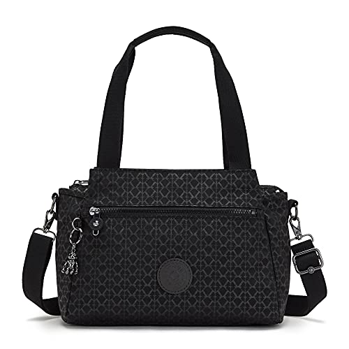 Kipling Women's Elysia Crossbody, Lightweight, Multi-Compartment Magnetic Snap Pockets, Shoulder Bag, Signature Embossed