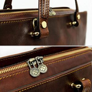 Time Resistance Leather Handbag Top Handle Bag Purse for Women