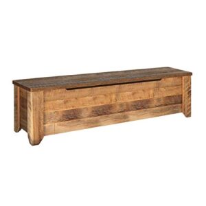 king size storage bench/chest made from reclaimed wood – storage trunk