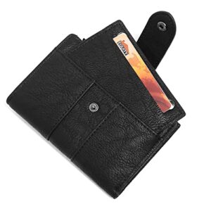 CLUCI Small Wallet for Women Leather Bifold Multi Mini Card Holder Organizer designer Ladies Zipper Coin with Removable ID Window