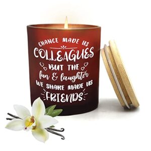 scented candles gifts for women – coworker candles gifts – colleagues leaving, goodbye farewell gfits, good luck, appreciation gifts, birthday gifts for women, coworker, funny candle gifts (vanilla)