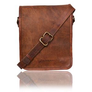 aryanexports genuine leather vintage handmade 11 inch craft shoulder cross body sling bag brown satchel unisex bag – gifts sale suits for men or women