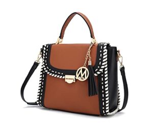 mkf collection crossbody satchel bags for women-shoulder pocketbook handbag – lady top handle tote purse