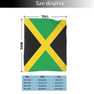 Jamaica Flag Jamaican Blanket Flannel Throw Blanket for Couch,Super Soft Cozy Warm Blanket Lightweight Throws for Bed Living Room, Gifts for Women Birthday Christmas 60"x50"