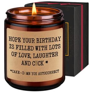 leado scented soy candles – funny birthday gifts for women, girlfriend, wife – humorous birthday gifts for her, friends female, girlfriend, bff, bestie – mature gifts, bday gifts for women, fun gifts