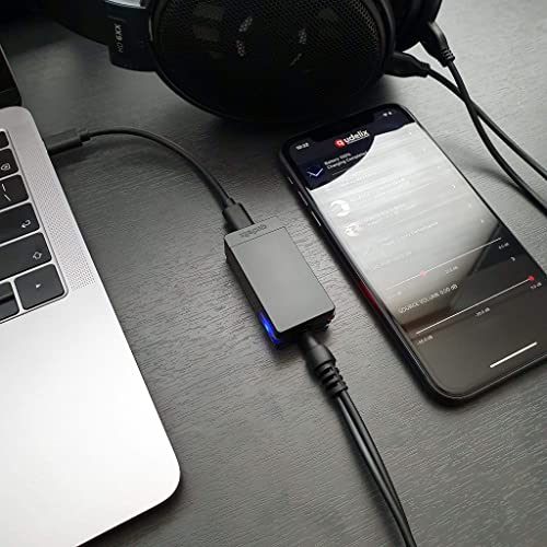 Qudelix-5K Bluetooth USB DAC AMP with LDAC, aptX Adaptive, aptX HD, AAC (Dual ES9219 3.5mm Unbalanced & 2.5mm Balanced Output)