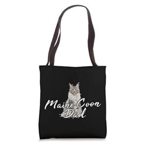maine coon cat cats kitten maine coon maine coon dad tote bag
