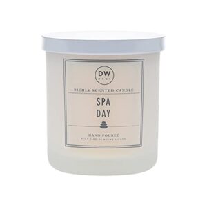 dw home hand poured richly scented spa day medium single wick candle