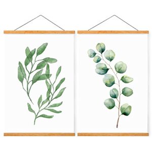 witcolor magnetic poster hanger frame, teak magnet poster frame 11×14 11×17 11×22 for posters, kids paintings, photos, maps, scrolls, picture, canvas works and art prints(2 pack)