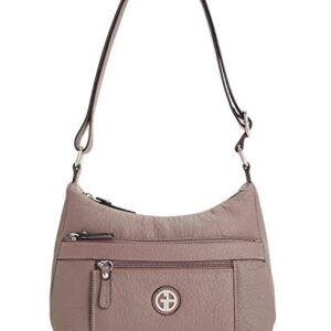 Giani Bernini Pebble Hobo Shoulder Bag - Grey