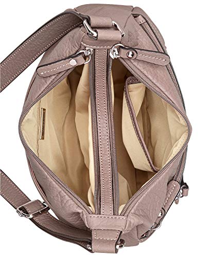 Giani Bernini Pebble Hobo Shoulder Bag - Grey