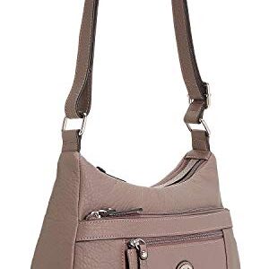 Giani Bernini Pebble Hobo Shoulder Bag - Grey