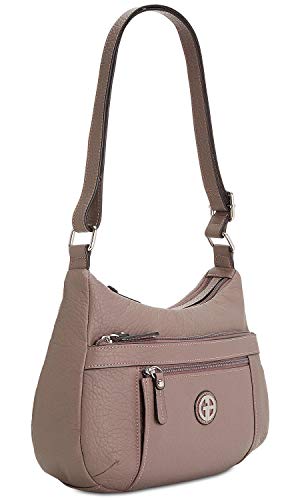 Giani Bernini Pebble Hobo Shoulder Bag - Grey