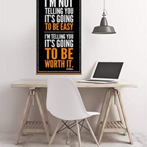 NOFICHE Arthur Williams Inspirational Print Quote Poster Motivational Positive Wall Art Office Classroom Living Room Decor (with Frame 16x30 Inch) 11