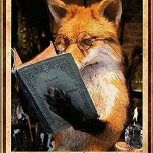 Fox That's What I Do I Read Books and I Know Things Metal Sign 12"x8" Book Lovers Living