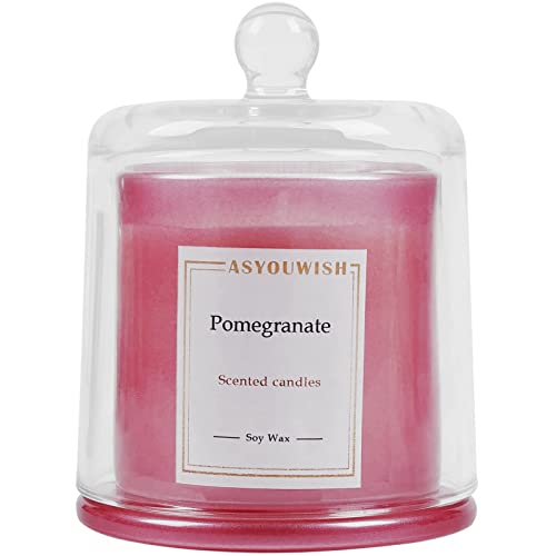 ASYOUWISH Aromatherapy Candles Gift Set for Women, Pomegranate Fragrance, Soy Wax Candles for Home, Holiday Candles Gift, Aromatherapy Candle for Women, 5.29oz 40 Hours Burning, Home Fragrance