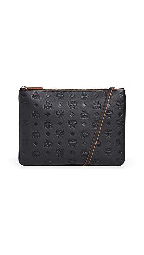 MCM Women's Leather Pouch, Black, One Size