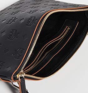 MCM Women's Leather Pouch, Black, One Size