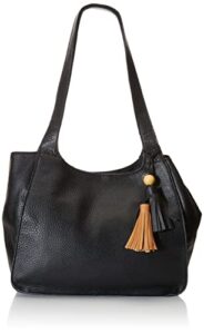 the sak womens huntley leather tote, black, one size us