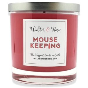Walter & Rosie Candle Co. - Mouse Keeping 11oz Scented Candle Inspired by Disney Scents - Smell Like Disney Resorts - The Happiest Scents on Earth - Soy Blend - Burns up to 40 Hrs