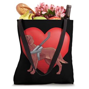 Blind Guide Dog Love Tote Bag