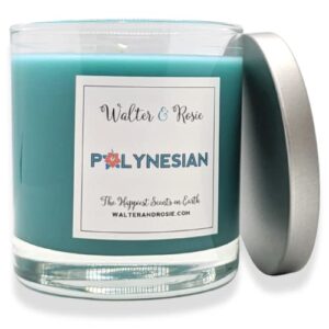 Walter & Rosie Candle Co. - Polynesian 11oz Scented Candle Inspired by Disney Scents - Smell Like Disney Resorts - The Happiest Scents on Earth - Soy Blend - Burns up to 40 Hrs