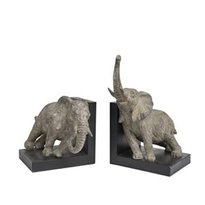 Decorative-Bookends Elephant Book-Ends Heavy Duty - Book Stoppers for Home Office School 5.34 LBS 11.8 * 7.9 * 9.8 Inch Newman House Studio