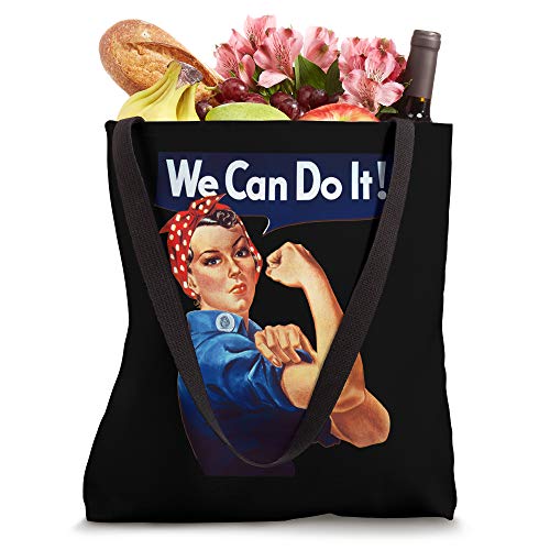 Rosie The Riveter Poster We Can Do It Feminist Retro Tote Bag