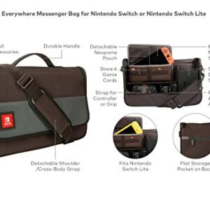 PowerA Everywhere Messenger Bag for Nintendo Switch or Nintendo Switch Lite, Gaming Case, Carrying Case for Accessories, Console Case - Nintendo Switch