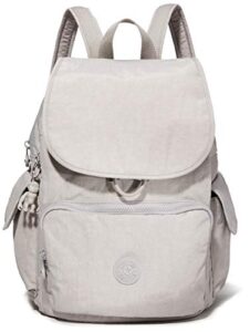 kipling women’s city pack backpack handbag, grey grey, 18.5x32x37 cm (lxwxh)