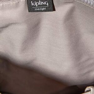 Kipling Women's City Pack Backpack Handbag, Grey Grey, 18.5x32x37 cm (LxWxH)