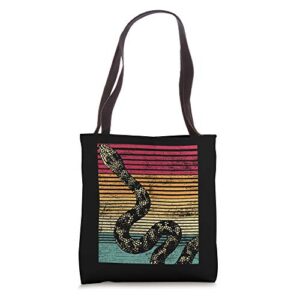 retro snake tote bag