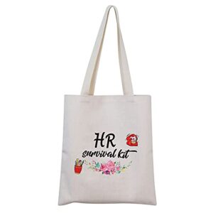 tsotmo hr canvas tote bag gifts human resources gift office gift human department gift hr survival kit canvas tote bag hr manager hr director gift (hr canvas)
