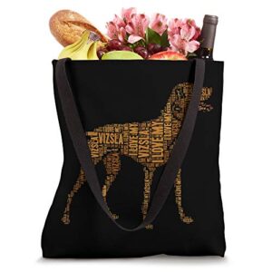 Vizsla dog owner funny gift I Love my Vizsla Dog Vizsla Tote Bag