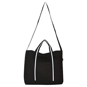 Eco Right Extra Large Canvas Tote Bag for Shopping & Work, Beach Bag with Adjustable Crossbody Handles