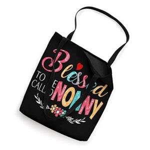 Blessed to be called Nonny Colorful-Grandma Gift Tote Bag