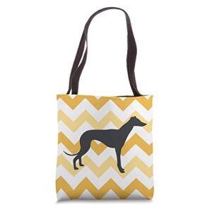 italian greyhound dog mom dad orange wave pet gift tote bag
