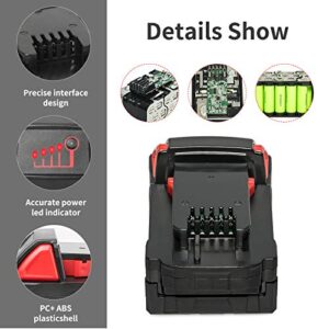 SUnMilY 2 Pack M-18 Battery 9.0 Ah for Milwaukee 18 Volt Batteries, High Output 18V 9000 mAh Replacement for 48-11-1852 48-11-1850 48-11-1840 48-11-1890 48-11-1828 with 2 Holder