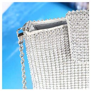 Happyera Bling Rhinestone Evening Handbag Cell Phone Purse Wallet Clutch Crossbody Bag - E